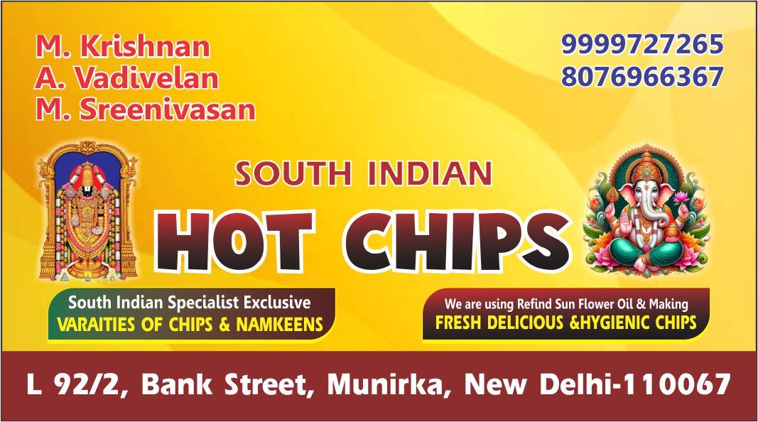 SOUTH INDIAN HOT CHIPS (Munirka Namkeen SHop)